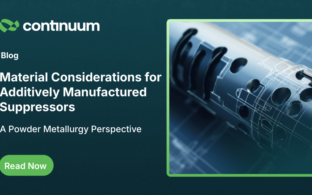 Additively Manufactured Suppressors: A Powder Metallurgy Perspective